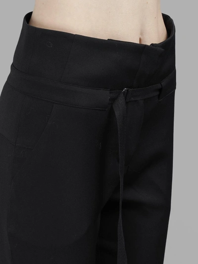Shop Isabel Benenato Women's Black High Waist Slim Trousers