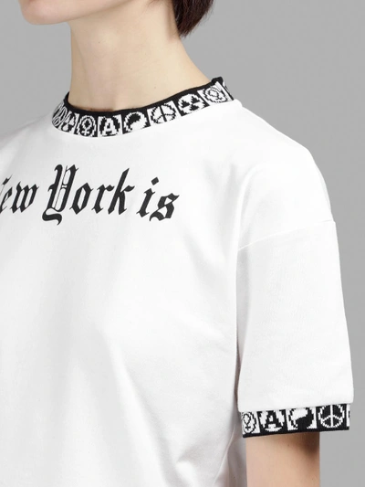 Shop Alyx Women's White New York T-shirt