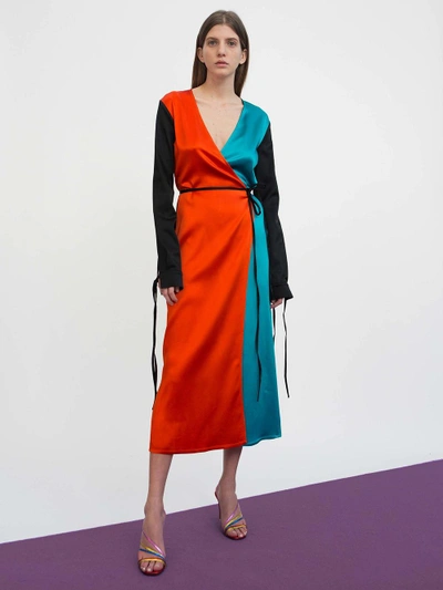 Shop Attico Women's Multicolor Robe Kimono Dress