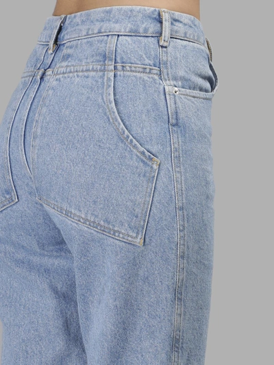 Shop Eckhaus Latta Women's High Waist Jeans In Blue