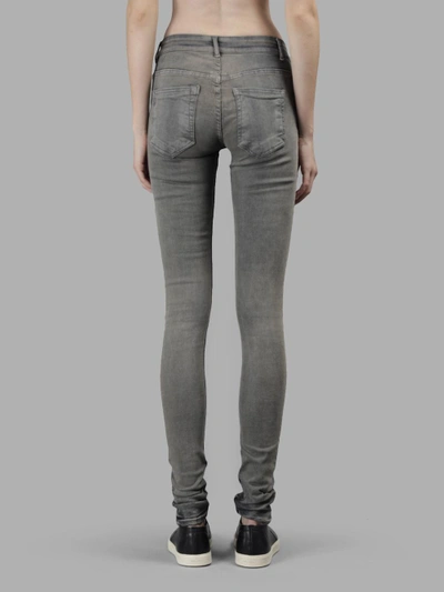 Shop Rick Owens Drkshdw Rick Owens Drk Shdw Women's Grey Detroit Cut Hustler Jeans