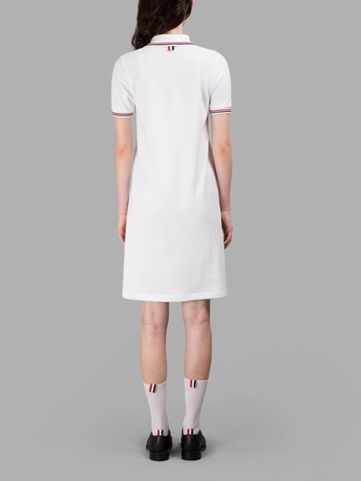Shop Thom Browne White Polo Dress