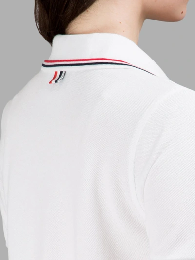 Shop Thom Browne White Polo Dress