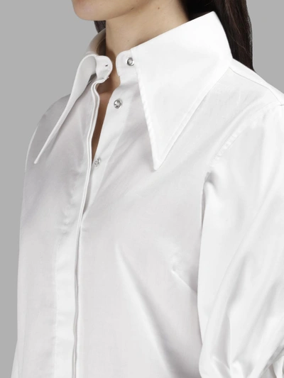 Shop Marques' Almeida Marques Almeida Women's White Double Sleeves Shirt