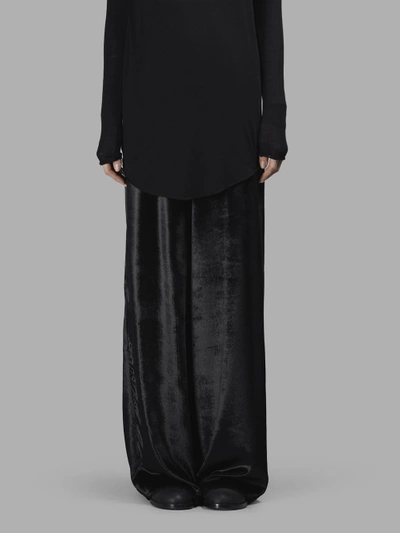 Shop Damir Doma Women's Black Piene Velvet Trousers