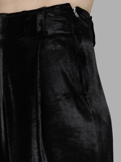 Shop Damir Doma Women's Black Piene Velvet Trousers