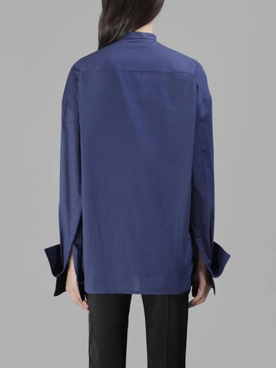 Shop Haider Ackermann Women's Blue Jagger Indigo Shirt