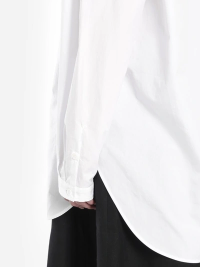 Shop Yohji Yamamoto Women's White Gusset Collar Shirt