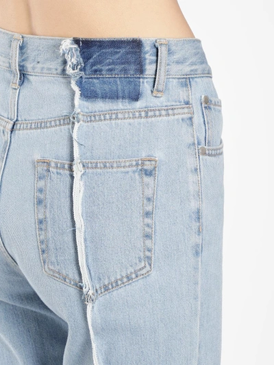 Shop Rokh Women's Light Blue Jeans With Stitching Details