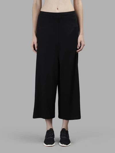 Shop Y-3 Women's Black Lux Track Cropped Pants