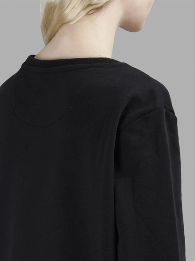 Shop Marcelo Burlon County Of Milan Marcelo Burlon X Kappa Crewneck Black Sweater