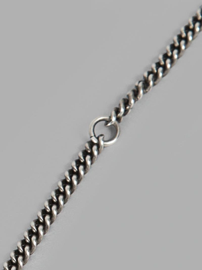 Shop Ann Demeulemeester Womens Silver Tasselled Necklace In 100% Silver