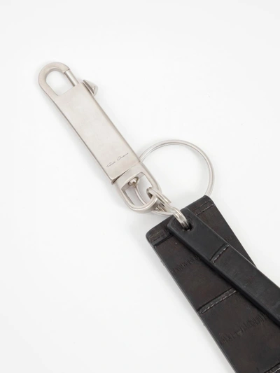 Shop Rick Owens Black Short Keychain