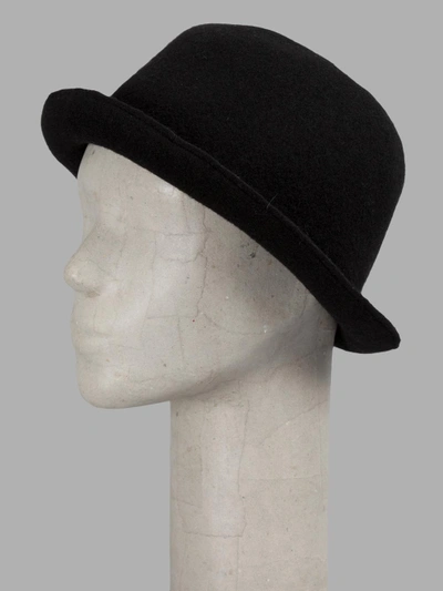 Shop Scha Black Hat In 100% Wool