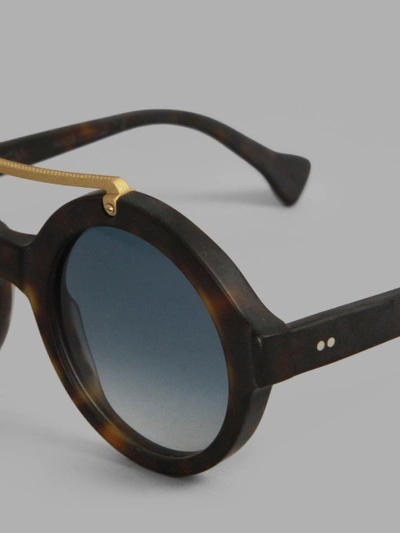 Shop Saturnino Eyewear Tortoise Mercury Sunglasses