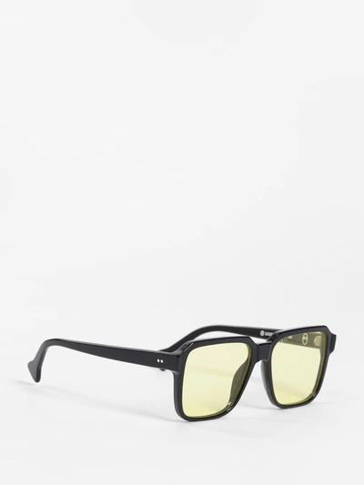 Shop Saturnino Eyewear Black Logic Sunglasses In Black Frame