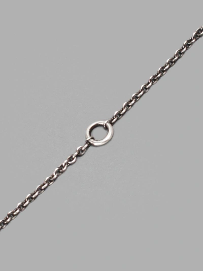 Shop Werkstatt:münchen Werkstatt Munchen Silver Chain Mini Heart Necklace In Chain Length 64cm