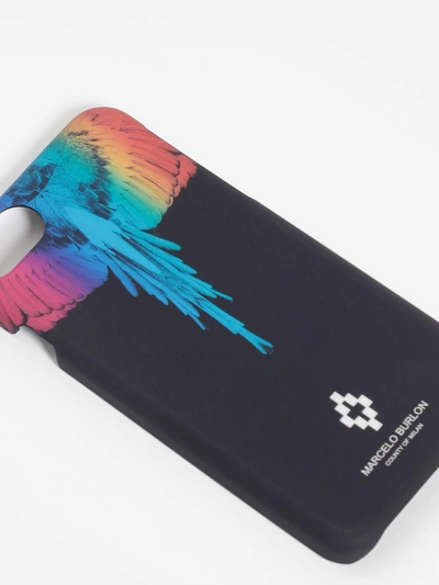 Shop Marcelo Burlon County Of Milan Marcelo Burlon Multicolor Rainbow Wing Iphone 7 Case