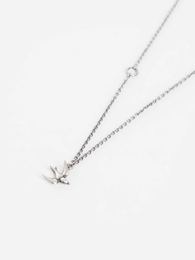 Shop Werkstatt:münchen Werkstatt Munchen Silver Chain Mini Swallow Necklace