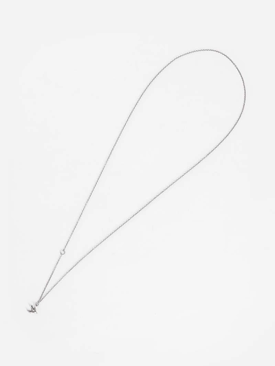 Shop Werkstatt:münchen Werkstatt Munchen Silver Chain Mini Swallow Necklace