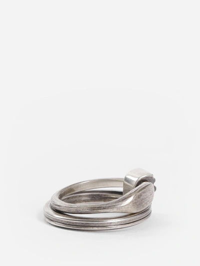 Shop Werkstatt:münchen Werkstatt München Connected Signet Ring In Silver