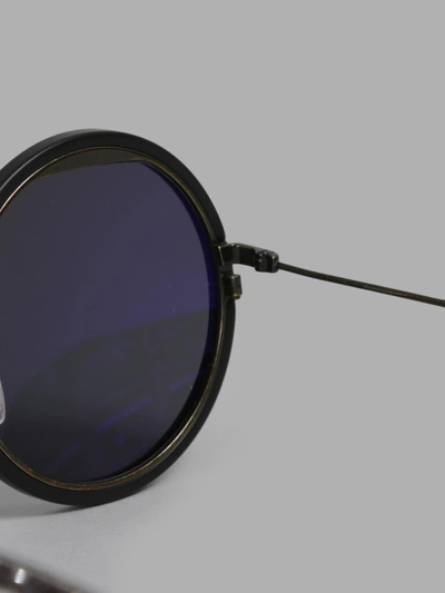 Shop Yohji Yamamoto Black Sunglasses