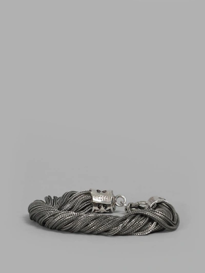 Shop Emanuele Bicocchi Silver Twisted Bracelet