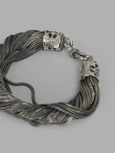 Shop Emanuele Bicocchi Silver Twisted Bracelet