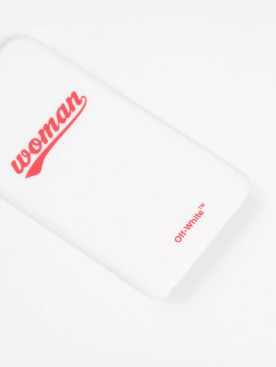 Shop Off-white Off White C/o Virgil Abloh Women's White Case With Red Print