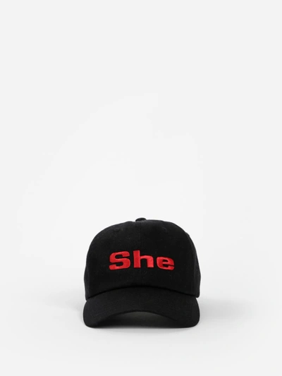 Shop Misbhv Black "she" Cap