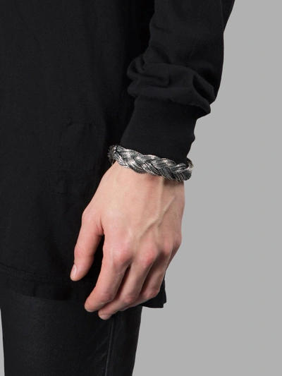 Shop Emanuele Bicocchi Bracelets In Silver