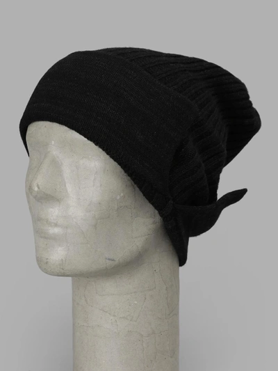 Shop Yohji Yamamoto Women's Black Beanie