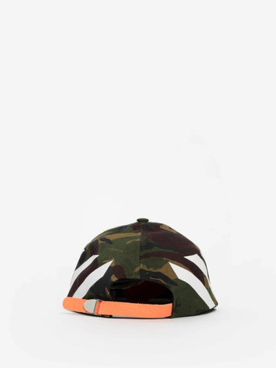Shop Off-white Off White C/o Virgil Abloh Green Camouflage Diag Cap