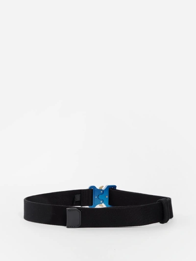 Shop Alyx Black Belt With Blue Rollercoaster Buckle