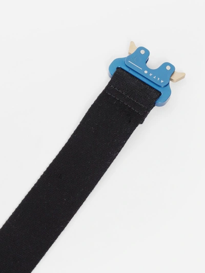 Shop Alyx Black Belt With Blue Rollercoaster Buckle