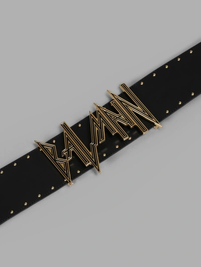 Shop Balmain Women's Black Logo Belt