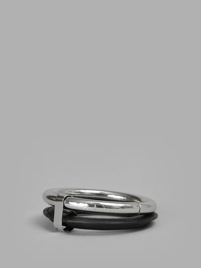 Shop Alyx Multicolor Shackle Bracelet In Silver And Black
