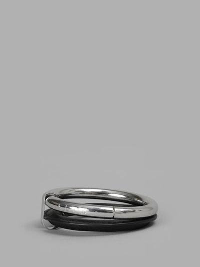 Shop Alyx Multicolor Shackle Bracelet In Silver And Black
