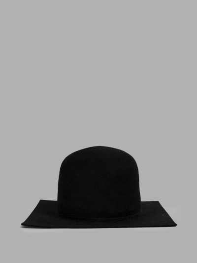 Shop Ilariusss Black Squared Lapin Hat