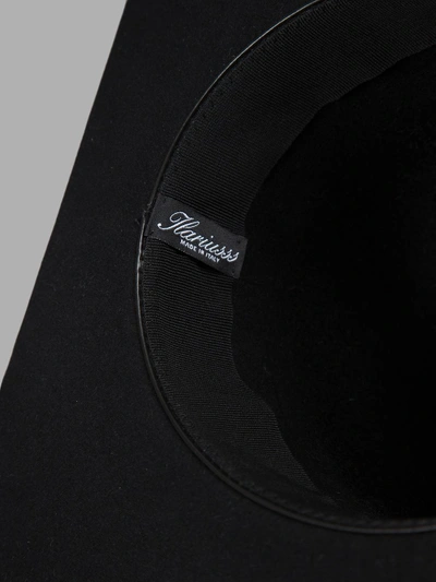 Shop Ilariusss Black Squared Lapin Hat