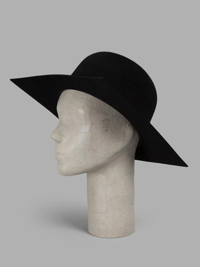 Shop Ilariusss Black Squared Lapin Hat