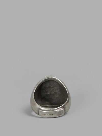 Shop Goti Silver Embossed Ring