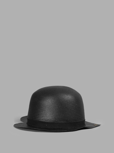 Shop Ilariusss Black Woven Hat