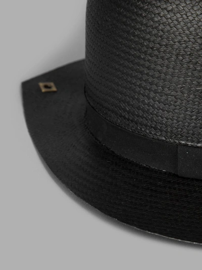Shop Ilariusss Black Woven Hat