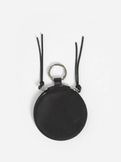 Shop Yohji Yamamoto Black Circle Coin Case Charm