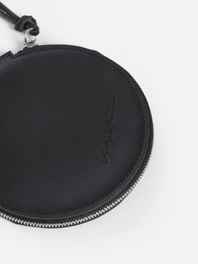 Shop Yohji Yamamoto Black Circle Coin Case Charm