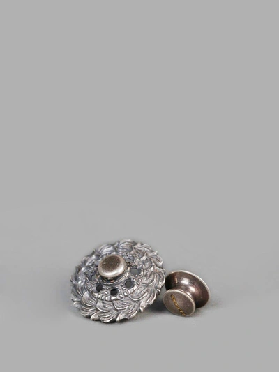 Shop Goti Silver 3 Pins Set In Embellished Circle Pin