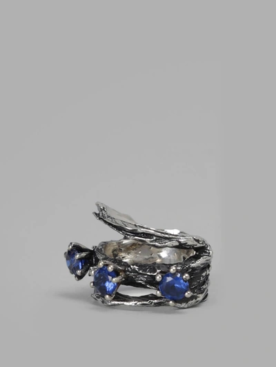 Shop Voodoo Jewels Women's Silver Little Karakum Ring With Semiprecious Stones