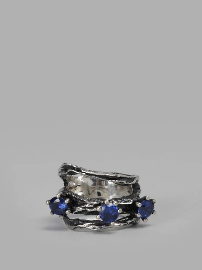 Shop Voodoo Jewels Women's Silver Little Karakum Ring With Semiprecious Stones