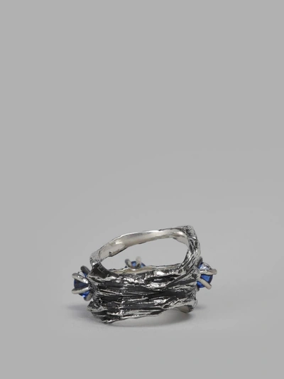 Shop Voodoo Jewels Women's Silver Little Karakum Ring With Semiprecious Stones